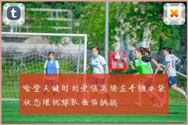 哈登关键时刻受伤离场左手缠冰袋状态堪忧球队面临挑战